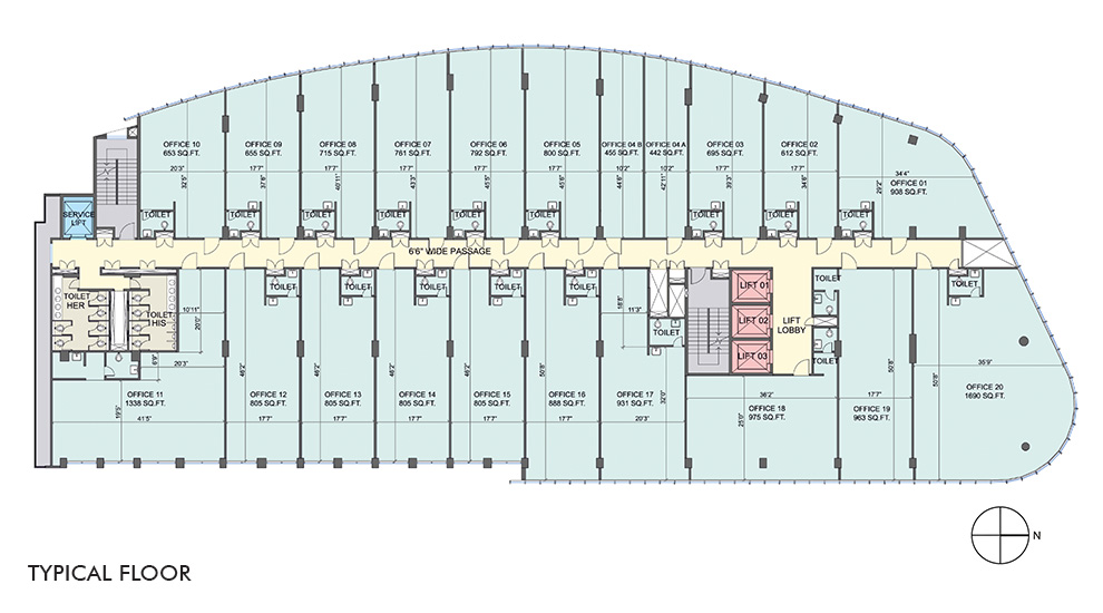 Floor Plan - Lodha Supremus, Andheri East